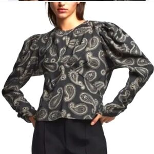 Zara Paisley Blouse